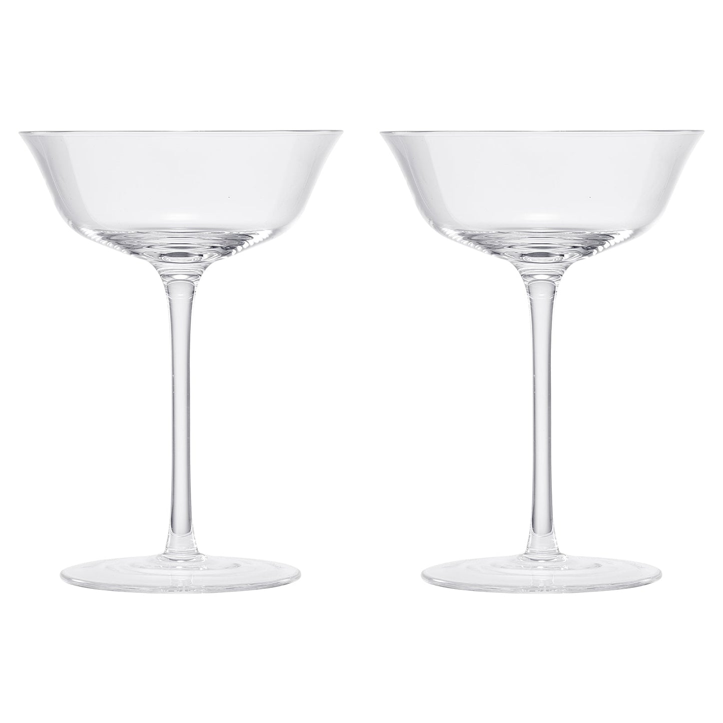 Classic Champagne Coupe for your home bar - Set of 2