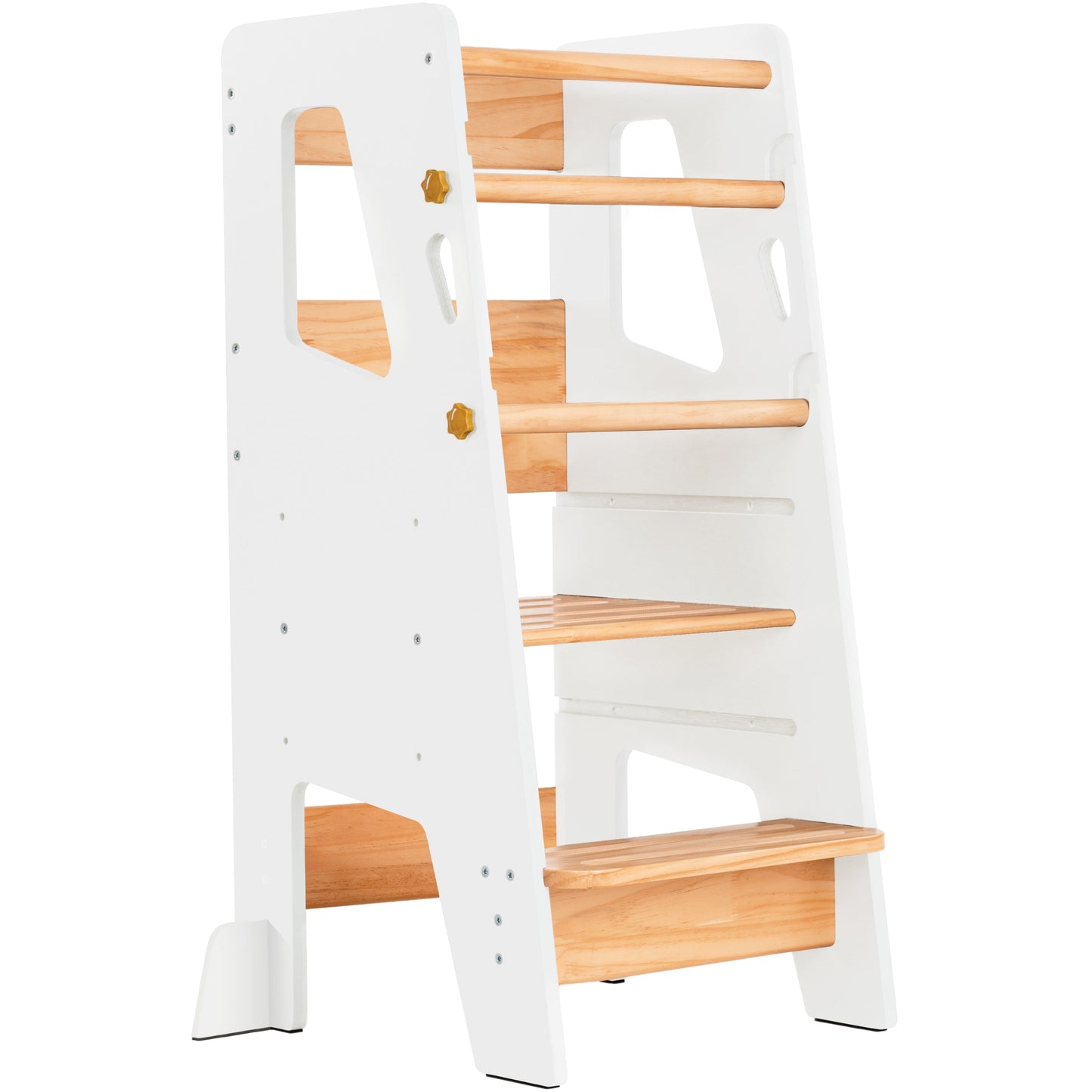 Help Your Little Ones Participate!  Adjustable Toddler Kitchen/Bathroom Tower with Safety Bars - 4 Colors
