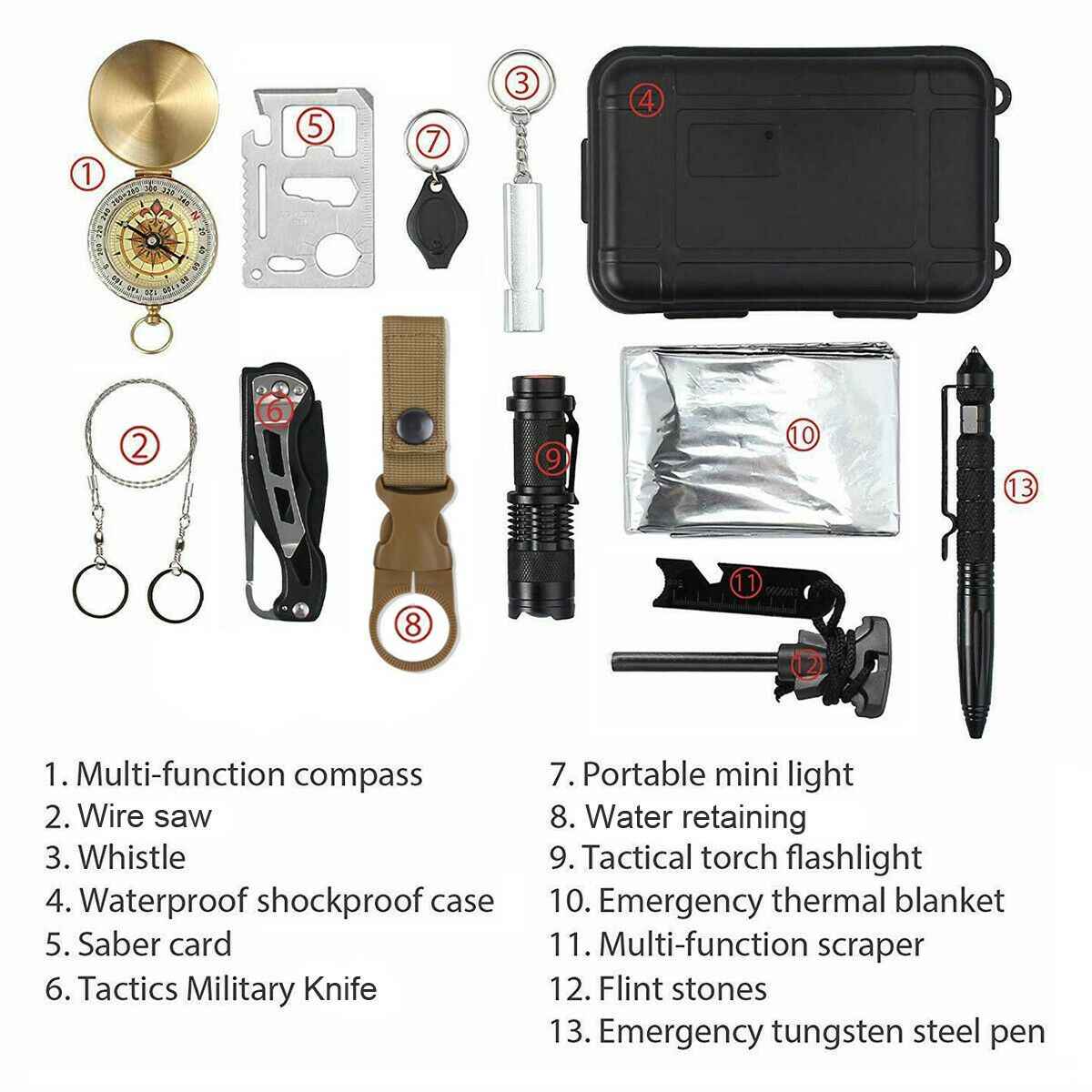Outdoor Survival Kit - Save a Life, or just Solve a Problem - Emergency and Safety Gear