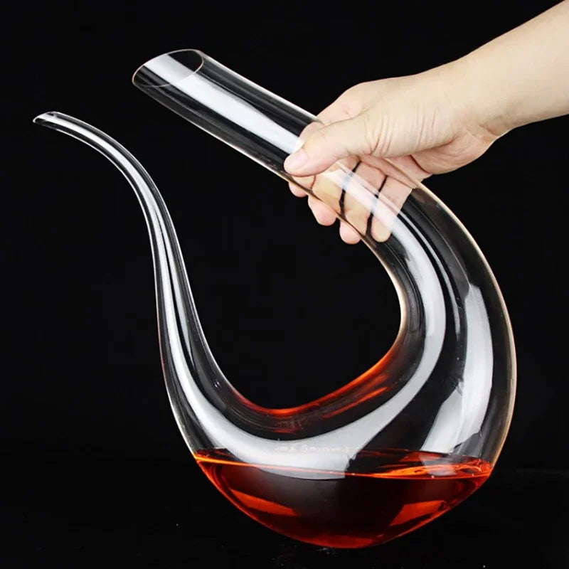 Handmade Crystal Red Wine Decanter (1500ML)  - Improves Flavor and Pours Beautifully