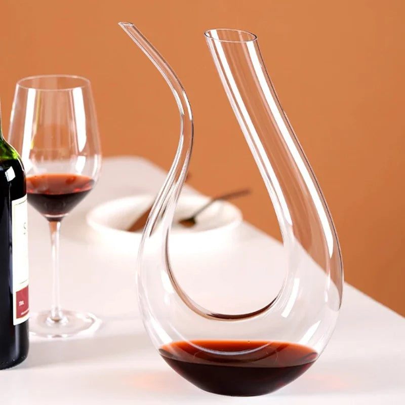 Handmade Crystal Red Wine Decanter (1500ML)  - Improves Flavor and Pours Beautifully