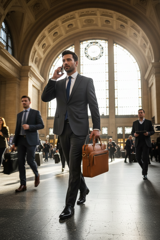S&W Briefcase - Premium Leather and Premium Security - Discreet CCW Access