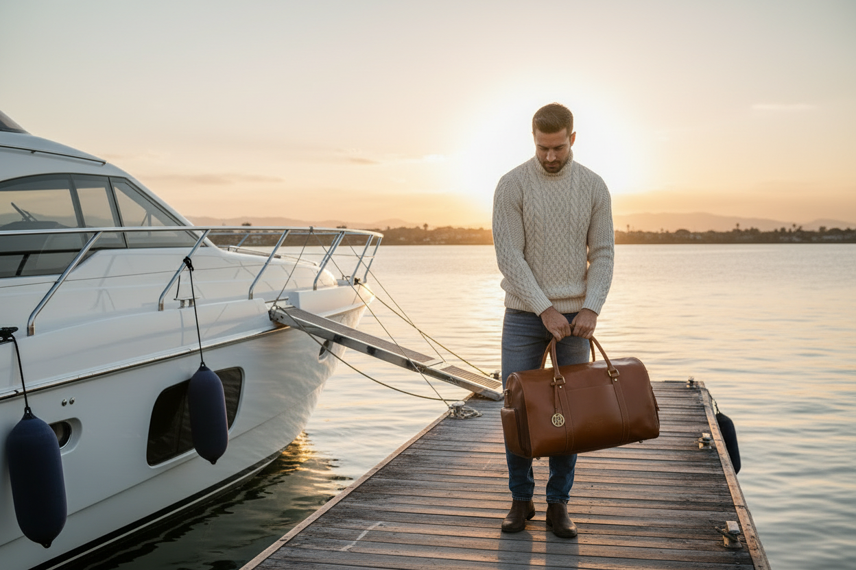 S&W Carryall Duffel - Gym Bag or Weekender - Sophisticated and Secure w/ Subtle CCW Access