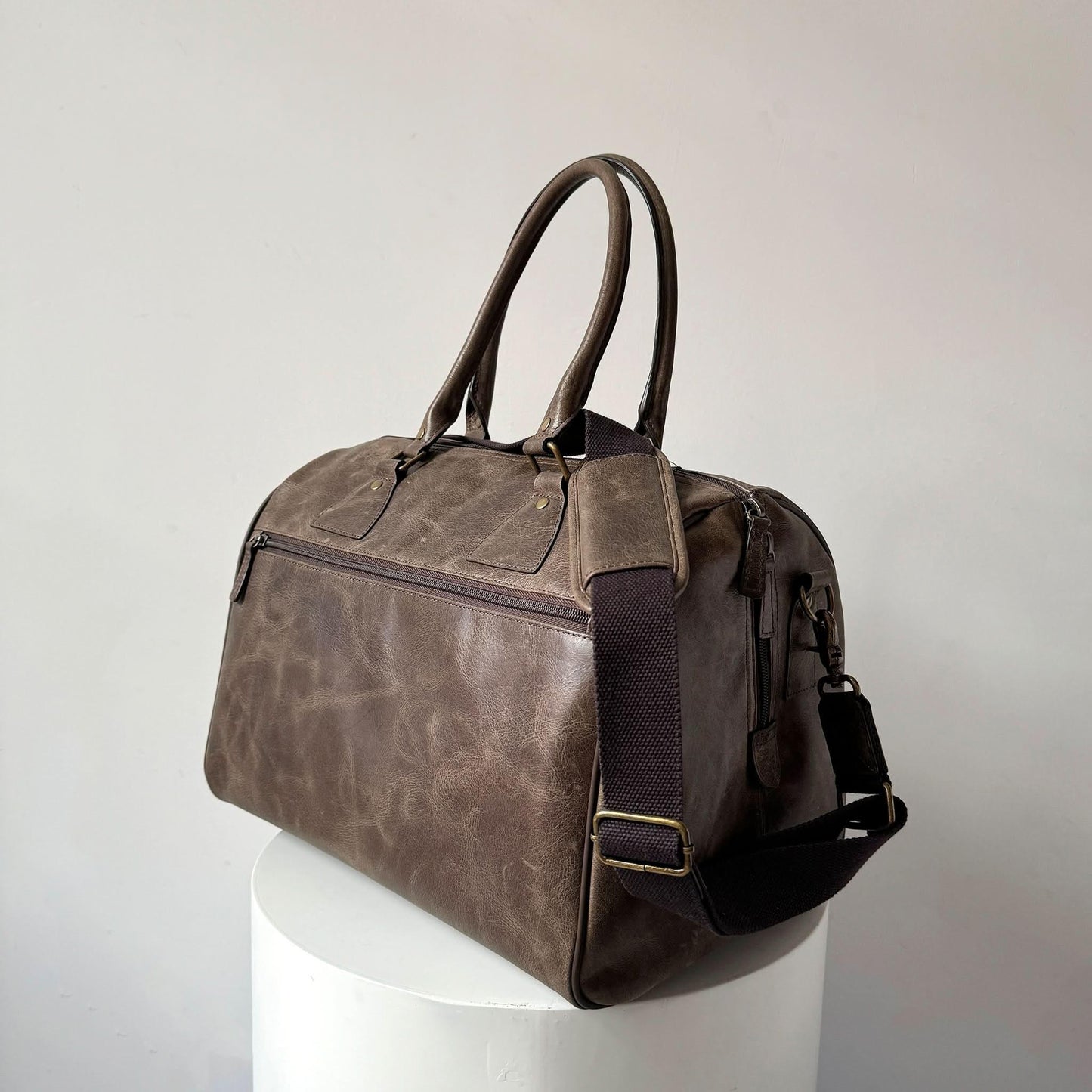 From the Gym to the Hamptons - Leather Weekender Bag – Travel Duffel with Laptop Pocket