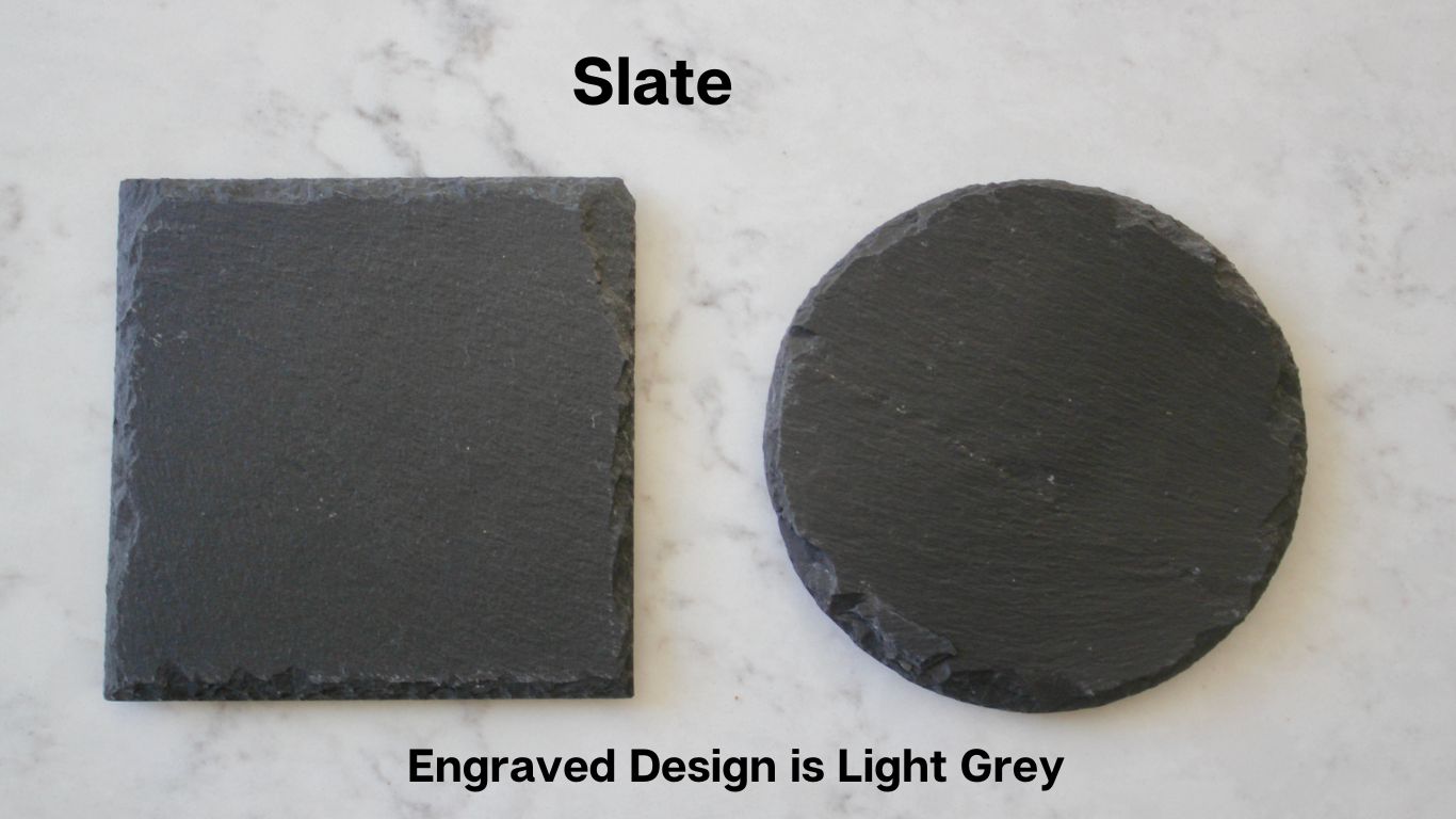 Protect your Tabletops with Bison Coaster Set (Slate or Leatherette)