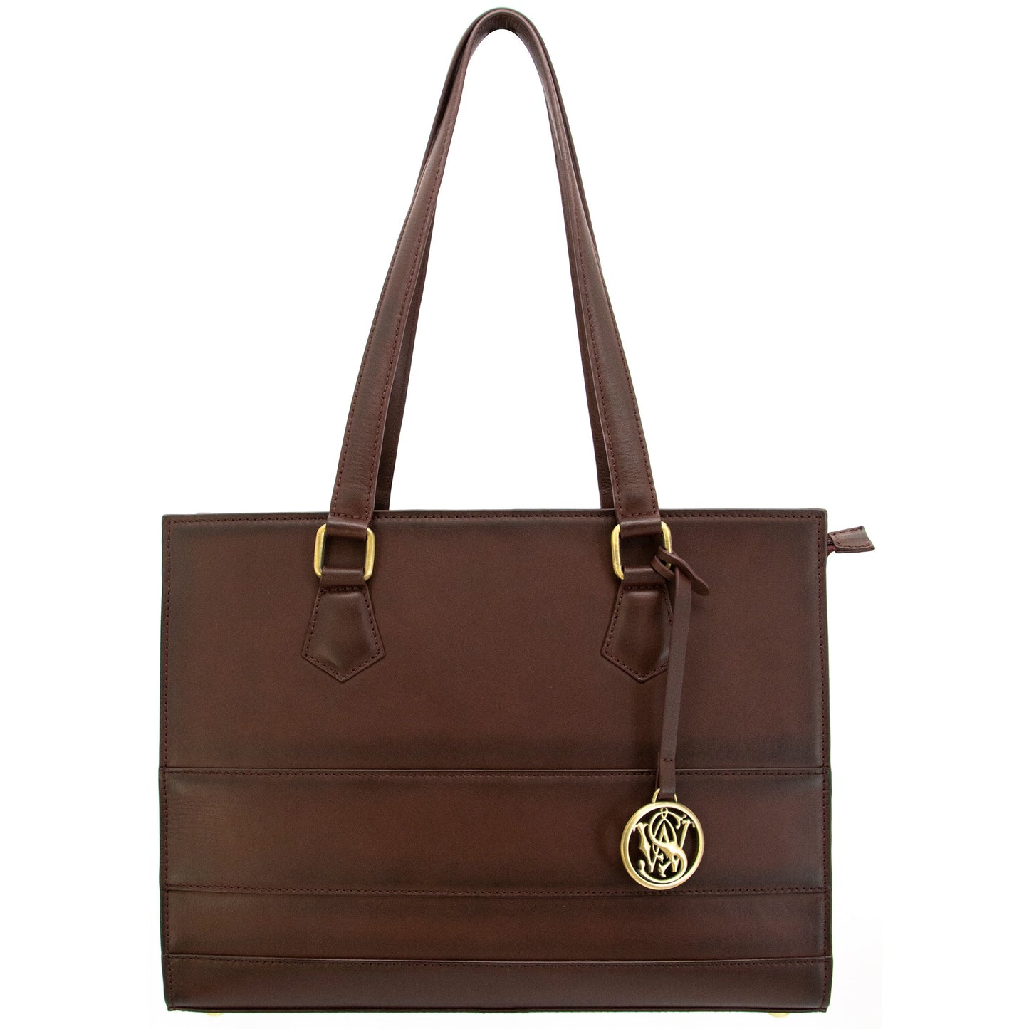 S&W Structured Leather Handbag - 3 Colors - Subtle CCW Compartment