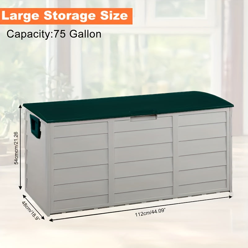 Heavy-Duty Outdoor Deck Boxes – Waterproof Patio Storage Boxes with Hinged Lid, Lockable & Easy Assembly (35 to 200 Gallon Sizes)