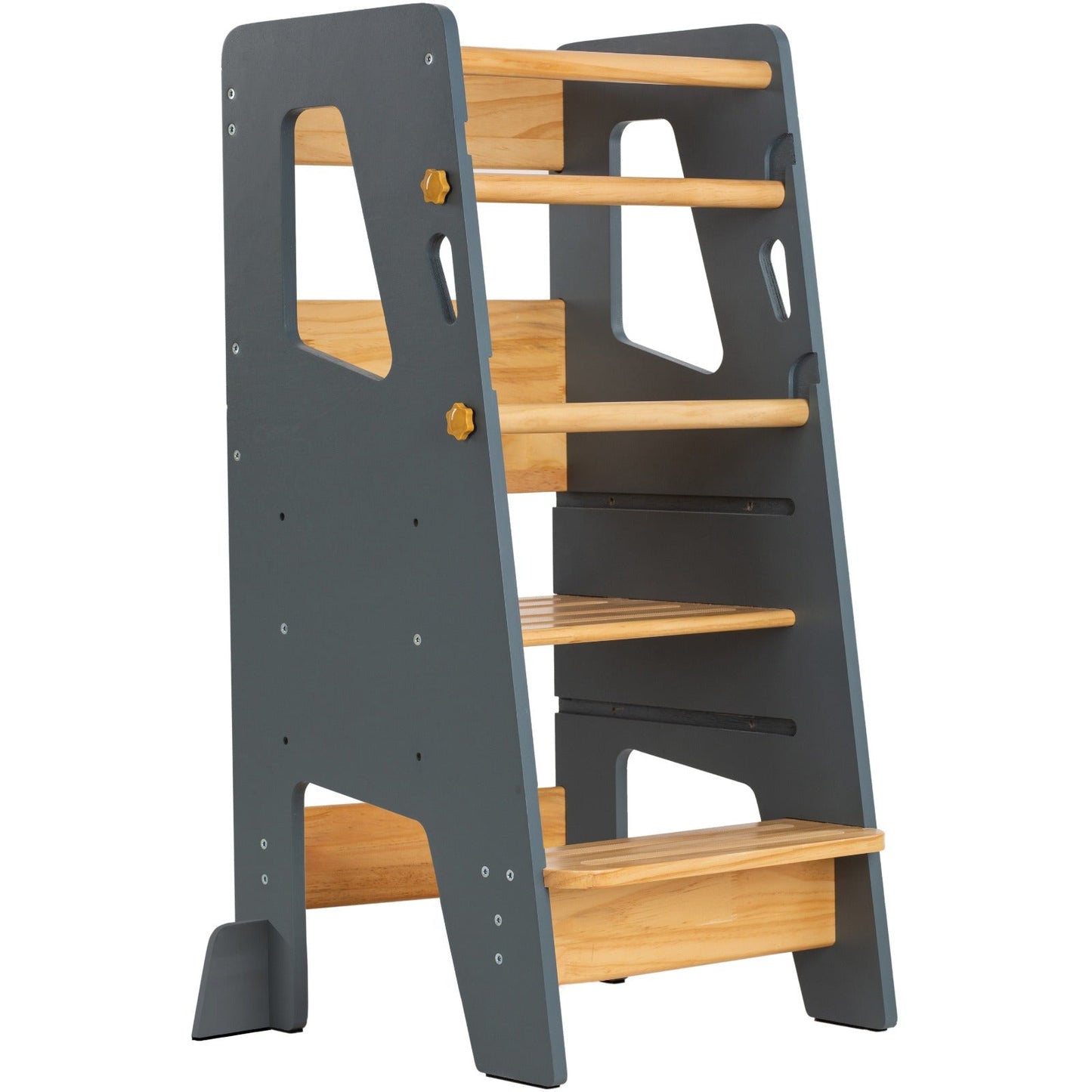 Help Your Little Ones Participate!  Adjustable Toddler Kitchen/Bathroom Tower with Safety Bars - 4 Colors