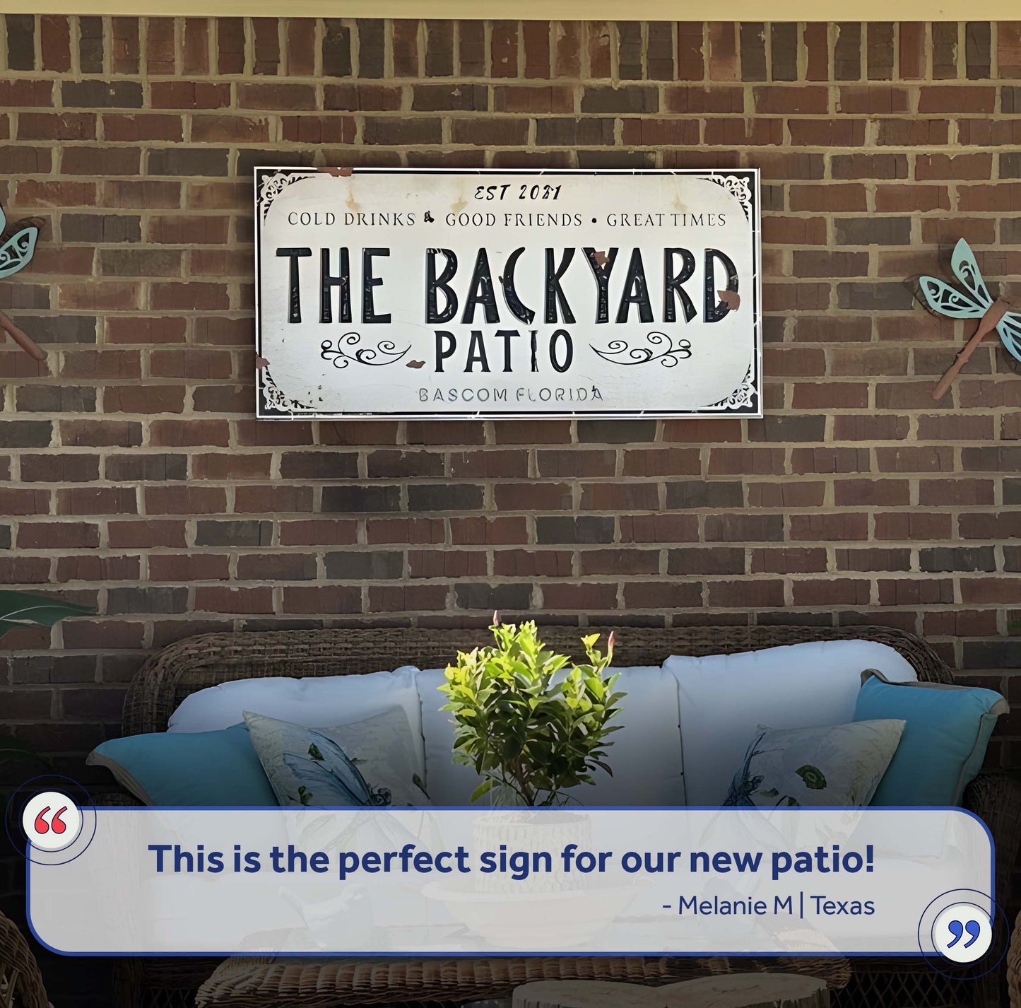 Personalized Family Patio Sign