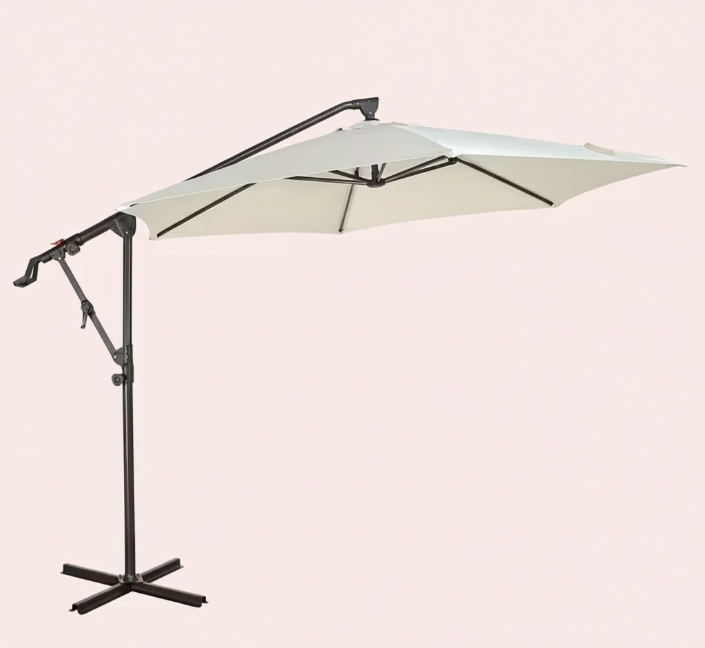 10 ft Cantilever Patio Umbrella with Crank – Four Colors