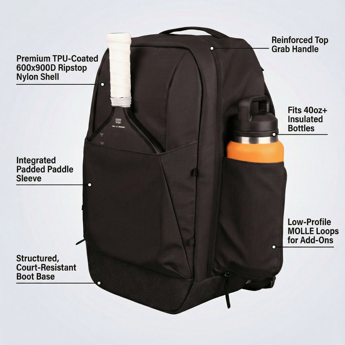 Court Ranger Pickleball Backpack - 7 Color Options - Lifetime Warranty