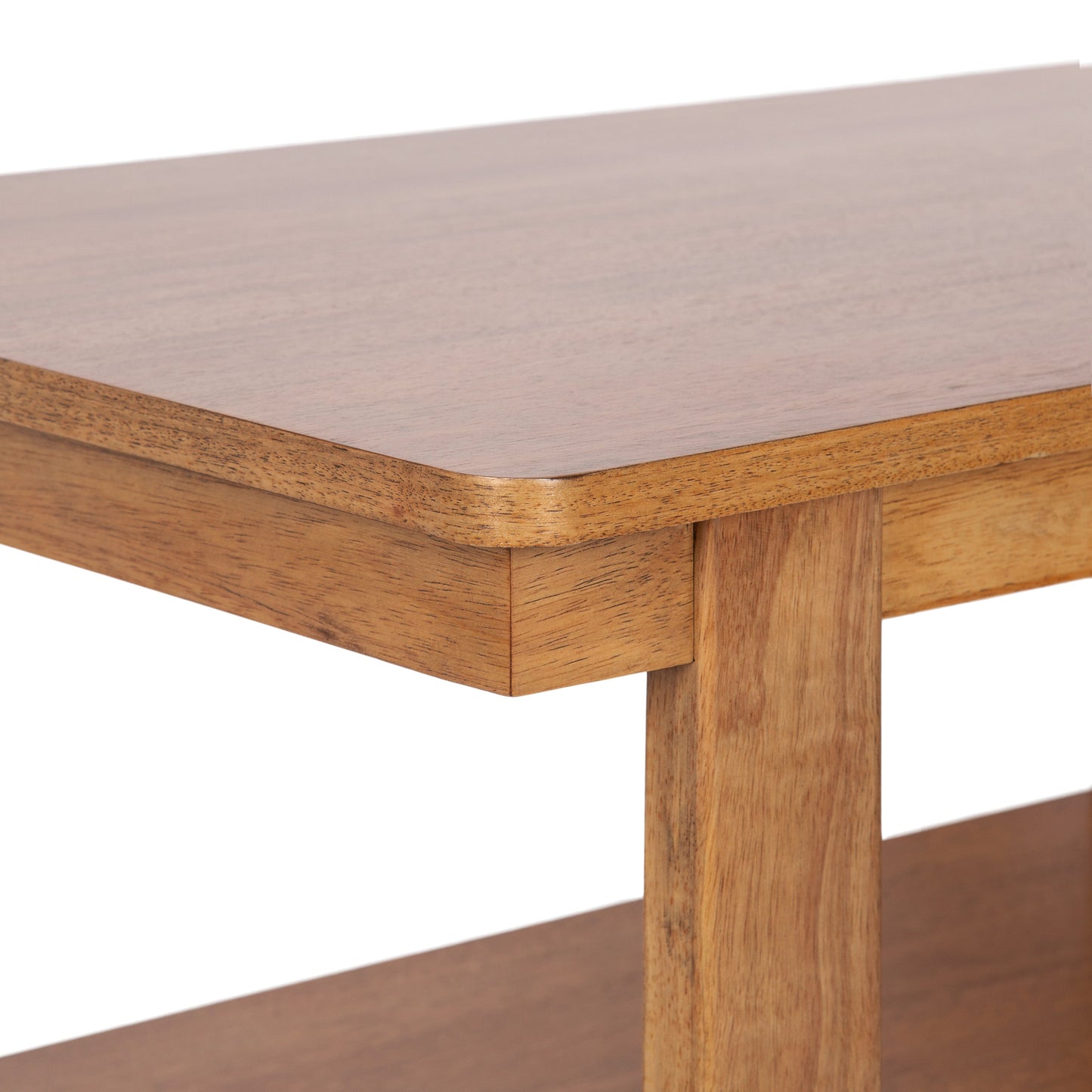 Sophisticated Rectangle Coffee Table in 3 Finishes - Solid and Engineered Wood - Easy Assembly