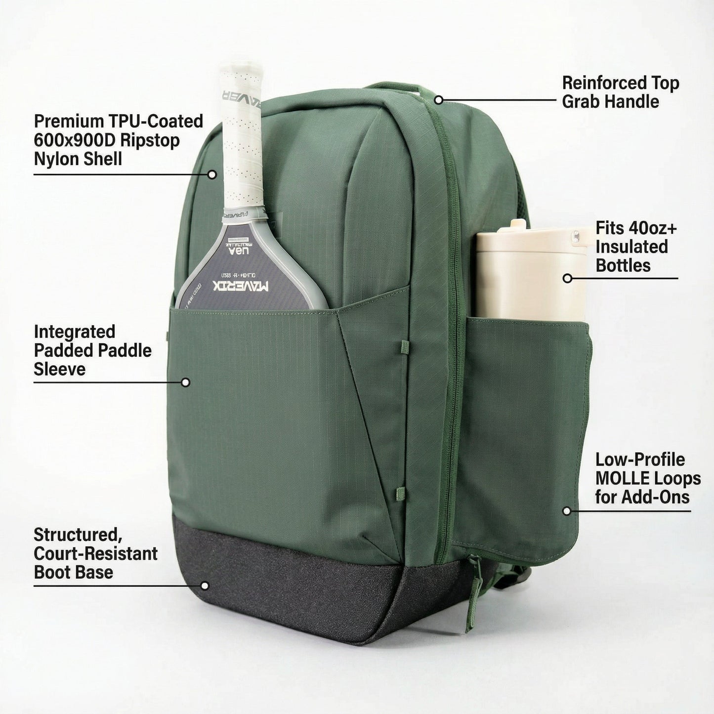 Court Ranger Pickleball Backpack - 7 Color Options - Lifetime Warranty
