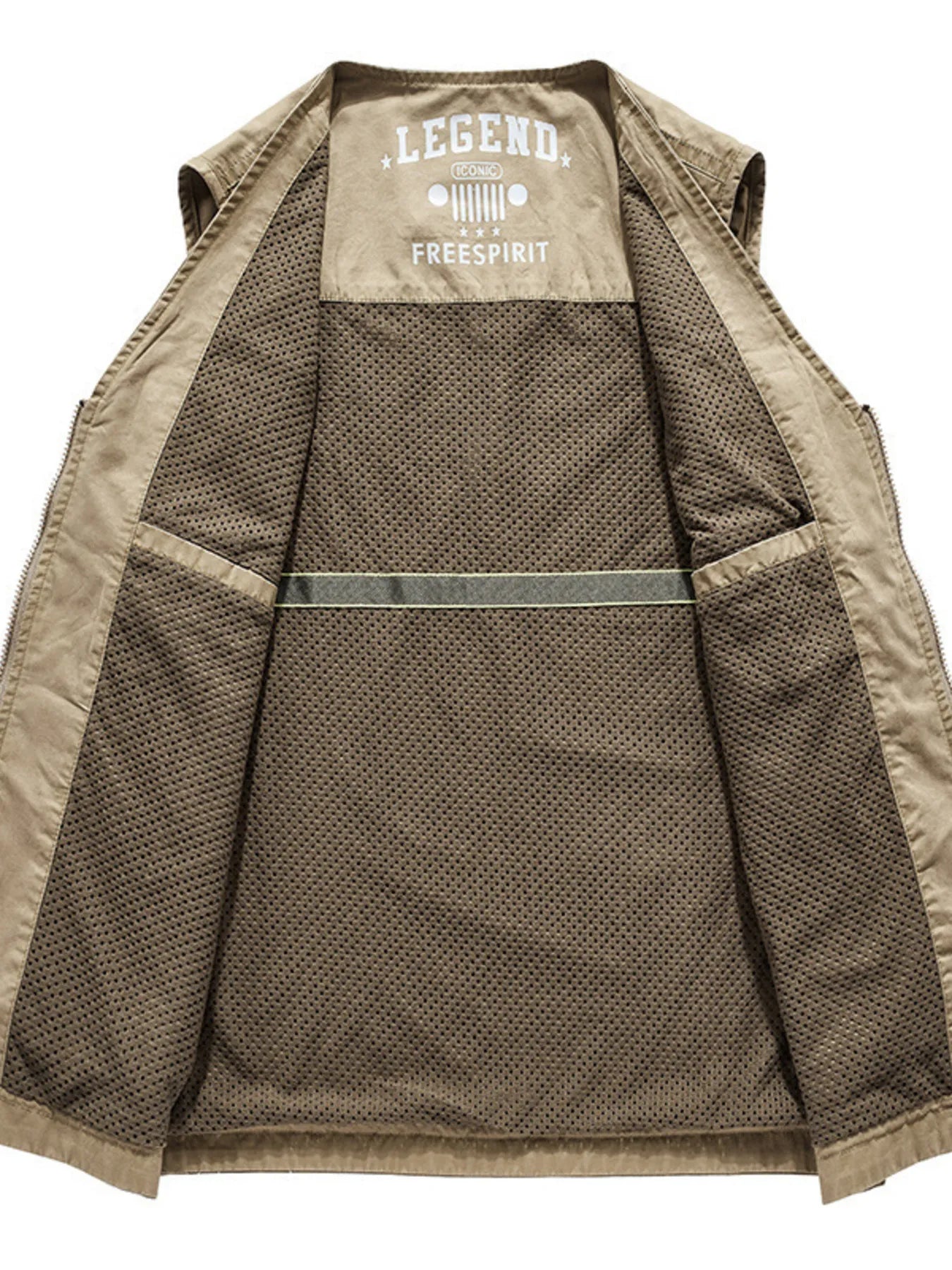 Men's Plus Size Casual Multi-Pocket Outdoor Vest