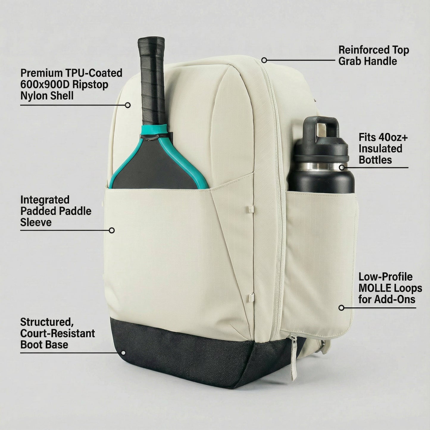 Court Ranger Pickleball Backpack - 7 Color Options - Lifetime Warranty