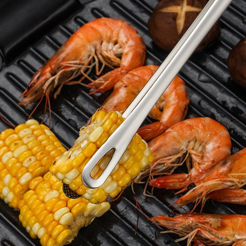 Food Tongs  - Stainless Steel - Barbecue, Serving - Great with Meat, Poultry, Veggies - 2 Sizes