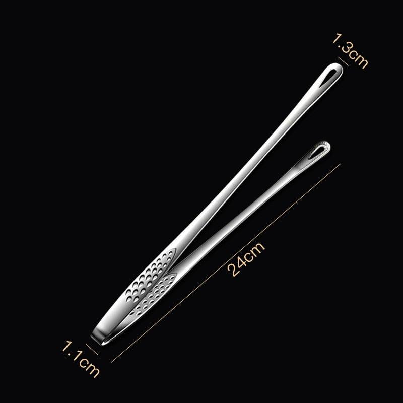 Food Tongs  - Stainless Steel - Barbecue, Serving - Great with Meat, Poultry, Veggies - 2 Sizes
