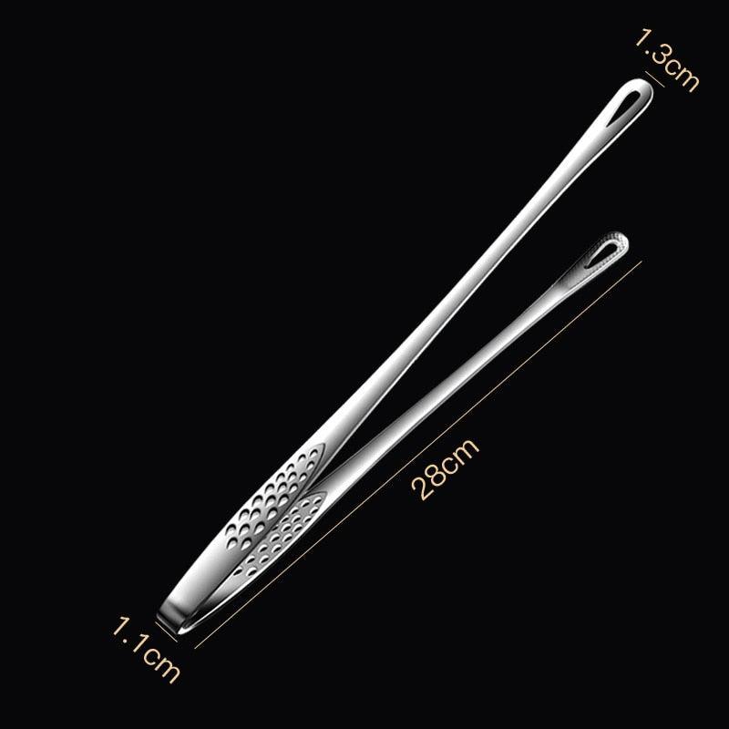 Food Tongs  - Stainless Steel - Barbecue, Serving - Great with Meat, Poultry, Veggies - 2 Sizes
