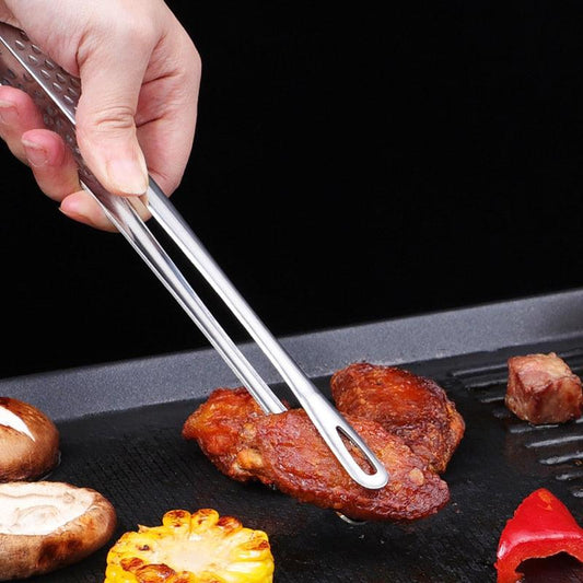 Food Tongs  - Stainless Steel - Barbecue, Serving - Great with Meat, Poultry, Veggies - 2 Sizes
