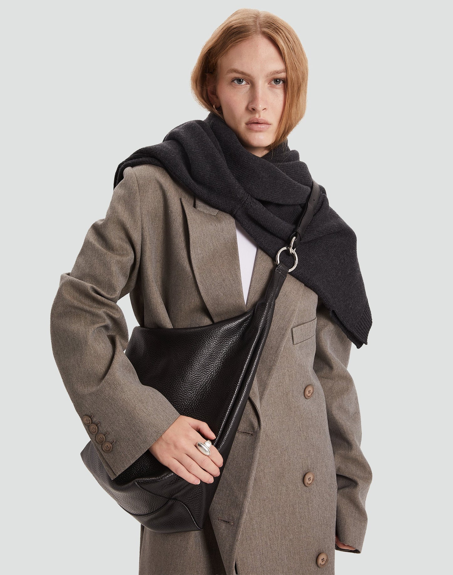 The Hobo Ring Bag - Italian Made in 7 Colors - Switch from Shoulder to Crossbody