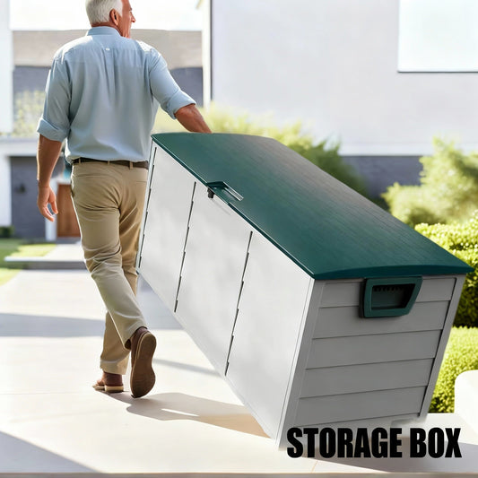 Heavy-Duty Outdoor Deck Boxes – Waterproof Patio Storage Boxes with Hinged Lid, Lockable & Easy Assembly (35 to 200 Gallon Sizes)