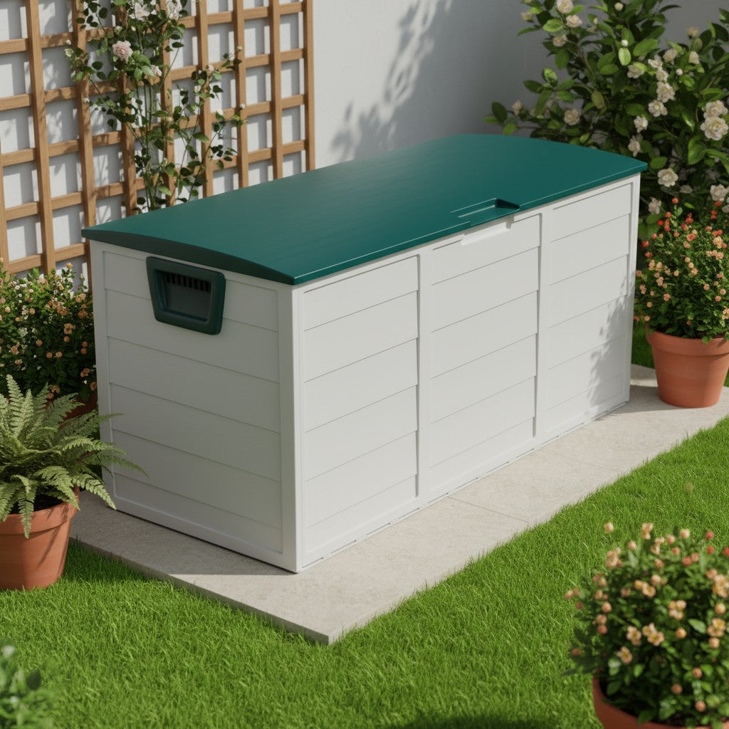 Heavy-Duty Outdoor Deck Boxes – Waterproof Patio Storage Boxes with Hinged Lid, Lockable & Easy Assembly (35 to 200 Gallon Sizes)