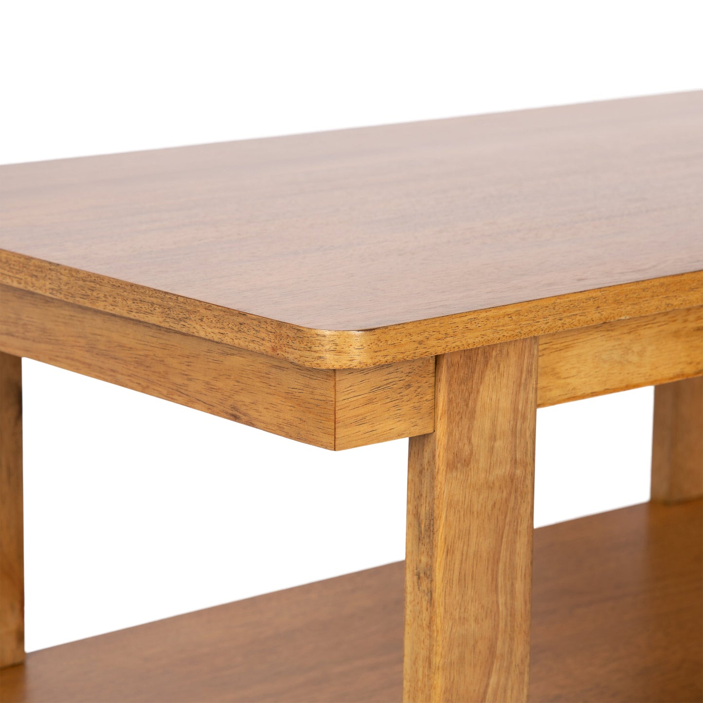 Sophisticated Rectangle Coffee Table in 3 Finishes - Solid and Engineered Wood - Easy Assembly