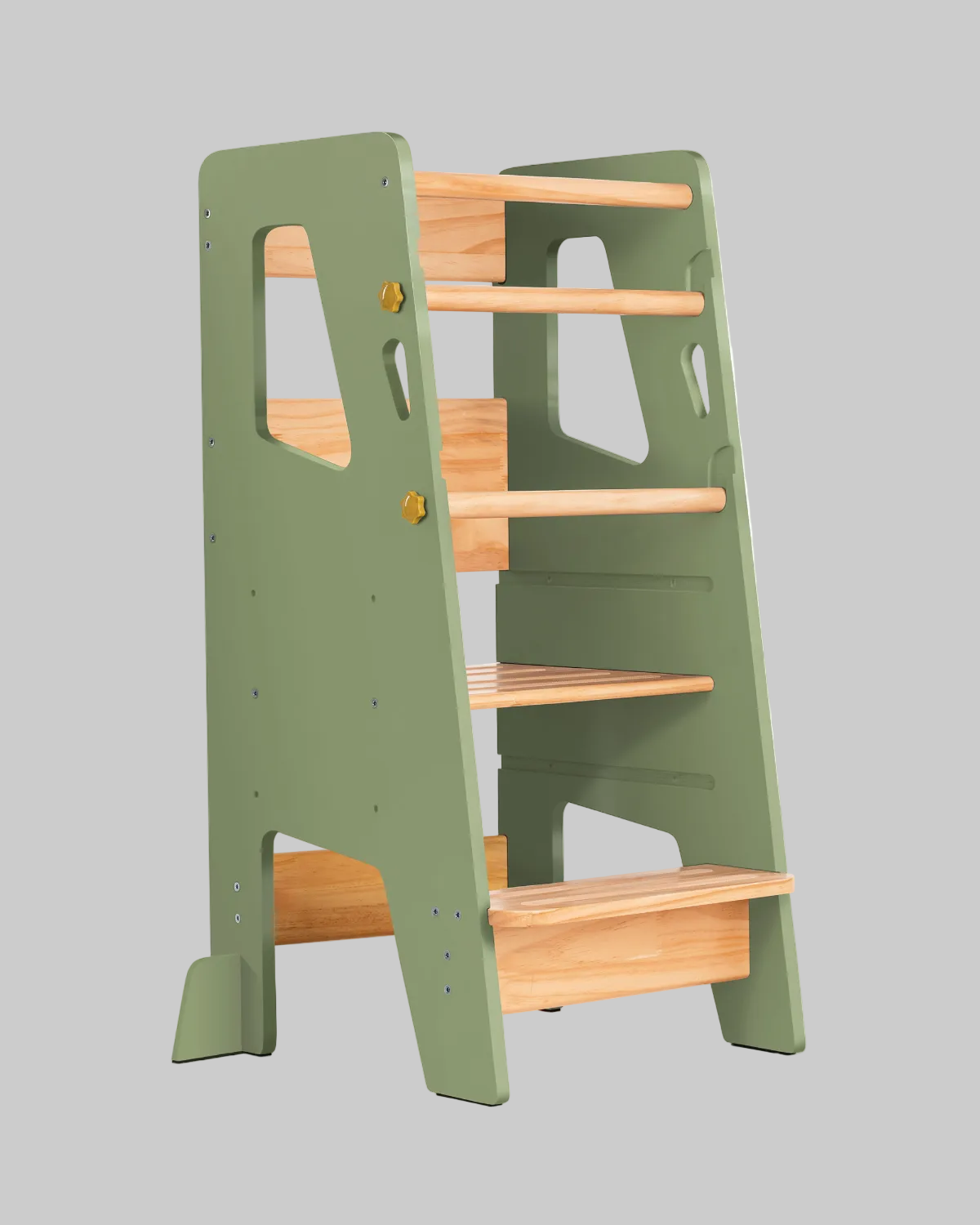 Help Your Little Ones Participate!  Adjustable Toddler Kitchen/Bathroom Tower with Safety Bars - 4 Colors