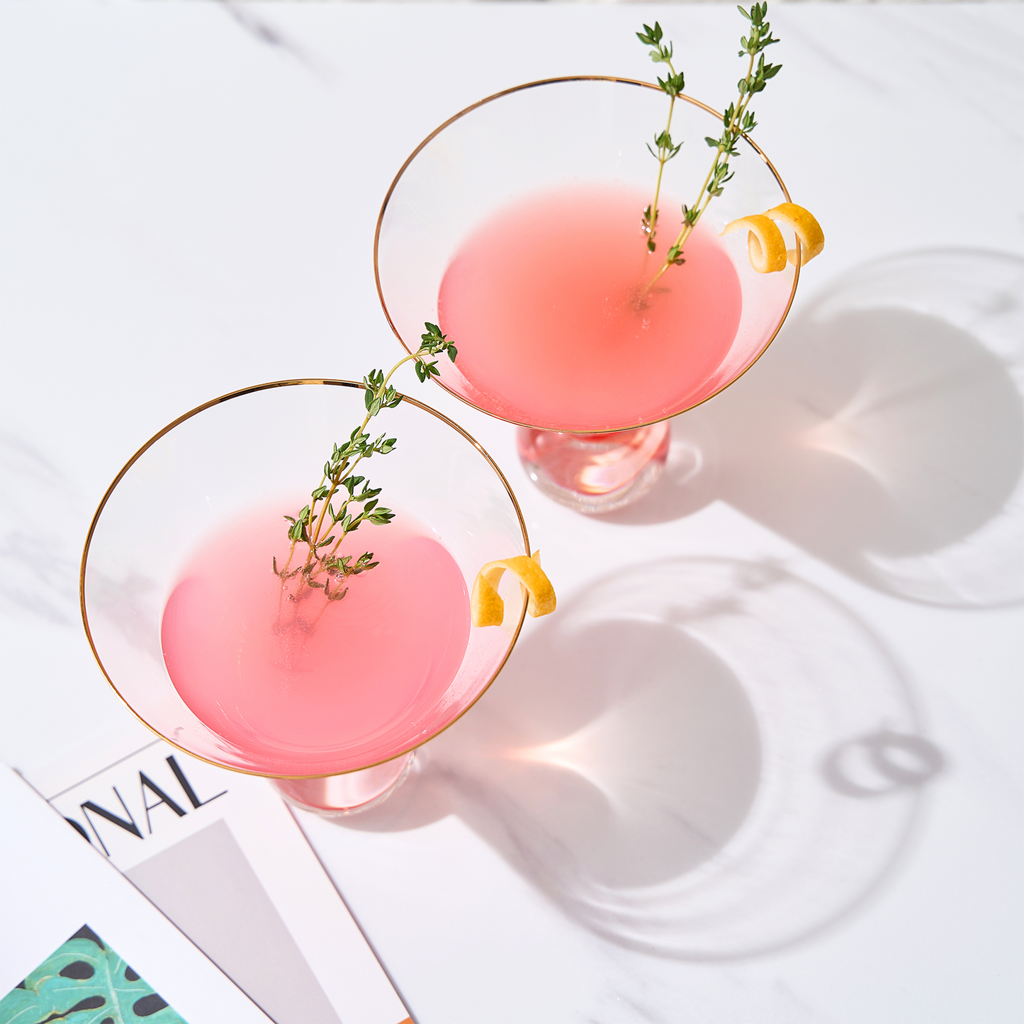 Contemporary Proposta Martini Cocktail Glassware - Set of 2