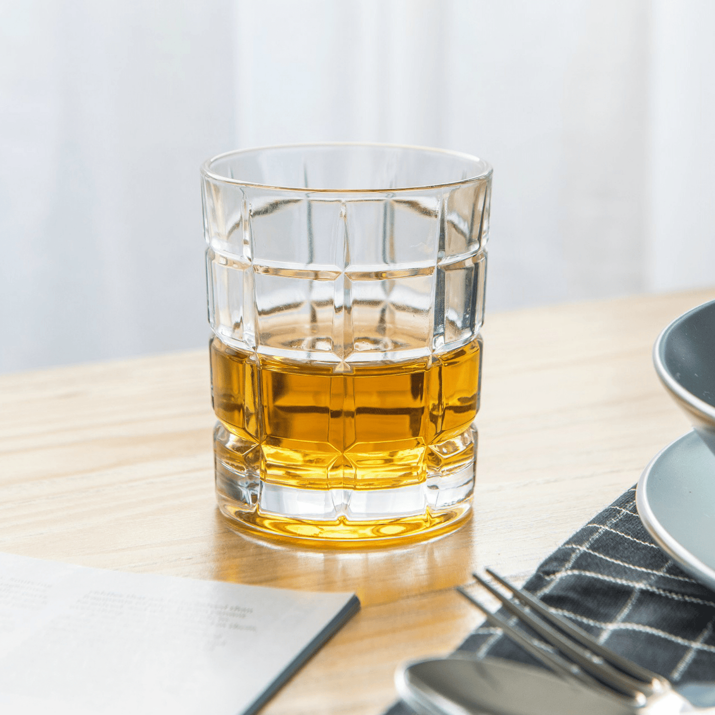 Premium Whiskey or Scotch Glasses - Set of 2 with Whiskey Stones, Coasters, Spout and Ice Tongs