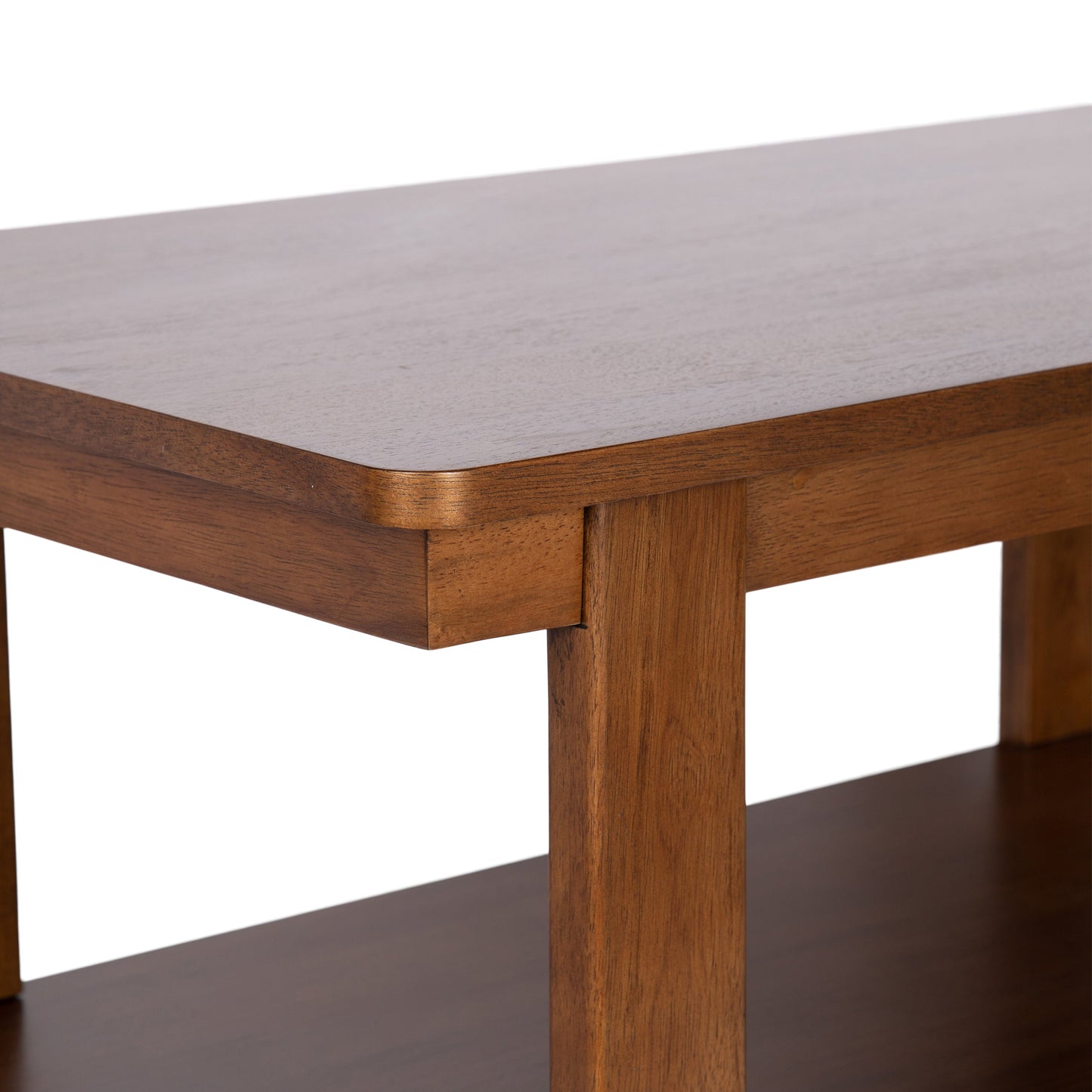 Sophisticated Rectangle Coffee Table in 3 Finishes - Solid and Engineered Wood - Easy Assembly